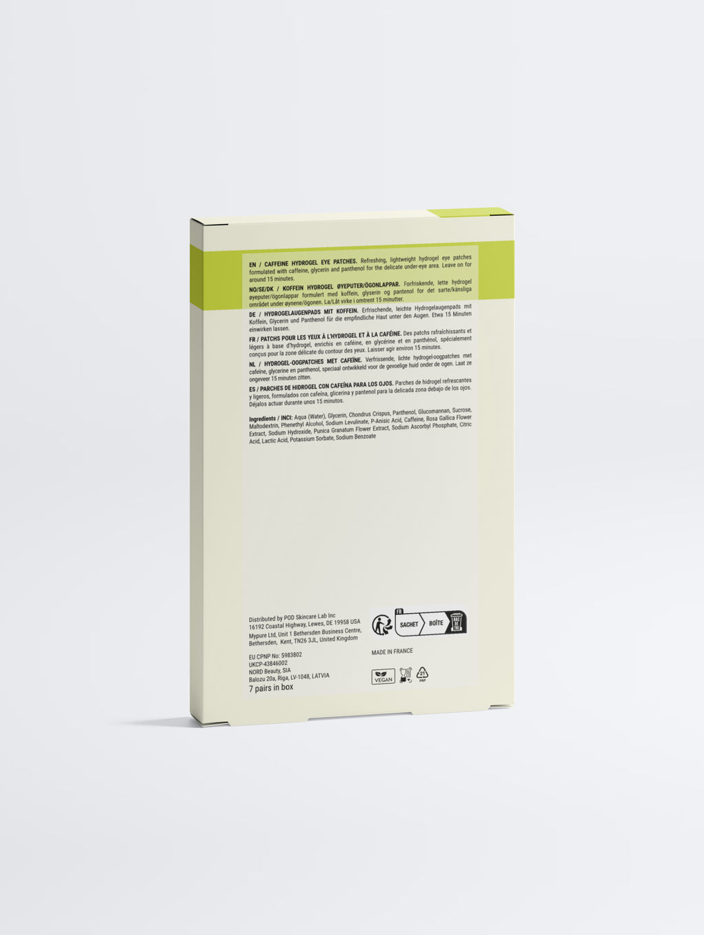 ENERGIZING HYDROGEL EYE PATCHES