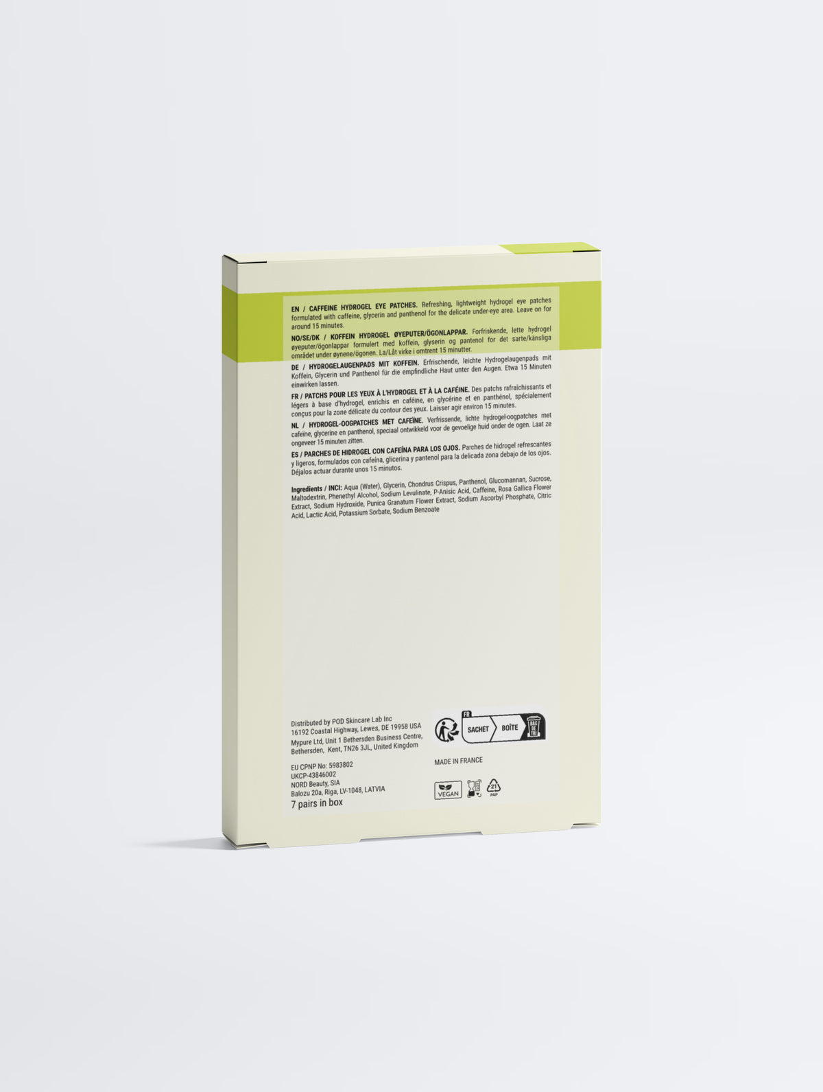 ENERGIZING HYDROGEL EYE PATCHES